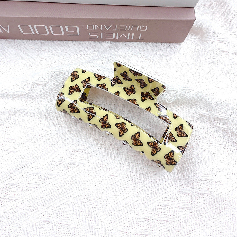 Wholesale Valentine's Day Retro Square Butterfly Hair Clip